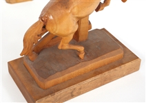 WOOD CARVED FIGURINES 