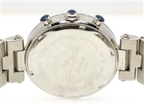 LUCIEN PICCARD STAINLESS STEEL CHRONO WRISTWATCH