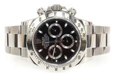 ROLEX COSMOGRAPH DAYTONA STAINLESS STEEL WRISTWATCH