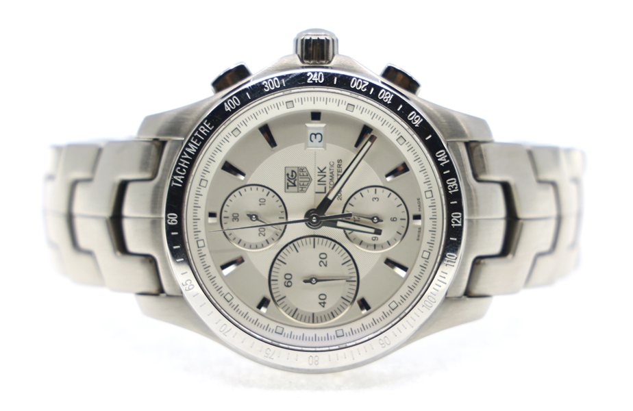 TAG HEUER LINK AUTOMATIC STAINLESS STEEL WRISTWATCH