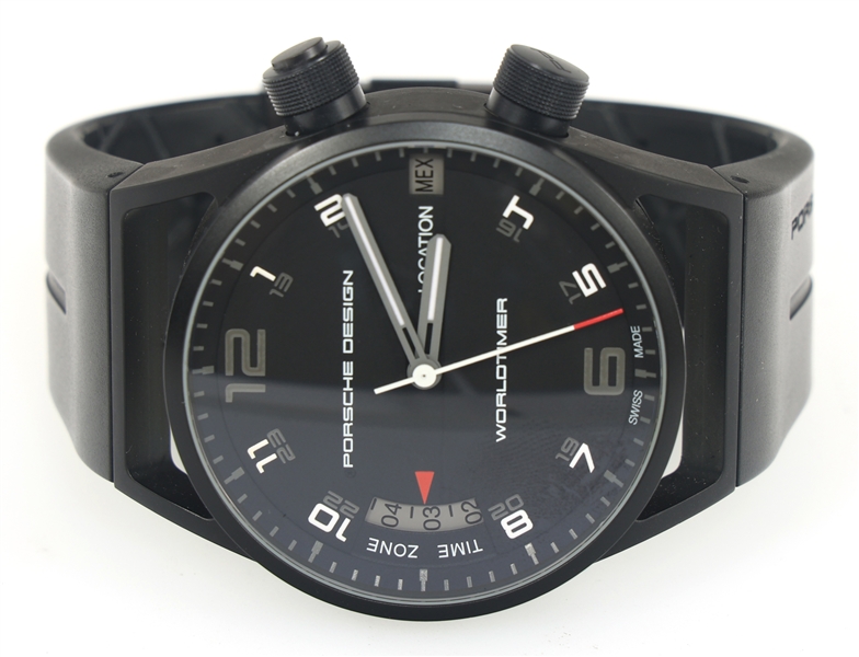 PORSCHE DESIGN WORLDTIMER P6750 TITANIUM WRISTWATCH