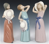 LLADRO PORCELAIN FIGURINES 5007, 5010, & 5011