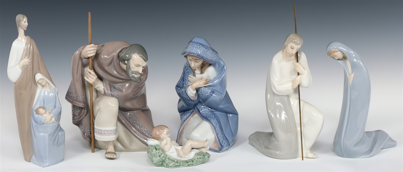 LLADRO PORCELAIN RELIGIOUS FIGURINES 