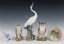 LLADRO PORCELAIN ANIMAL FIGURINES 