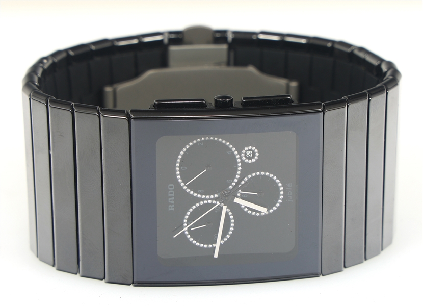RADO CERAMICA CHRONOGRAPH JUBILE BLACK WRISTWATCH