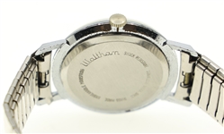 MID 20TH C. WALTHAM STAINLESS STEEL MANUAL WRISTWATCH