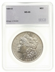 1904-O US SILVER MORGAN DOLLAR COIN SEGS MS66
