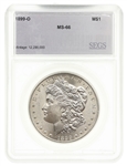 1899-O US SILVER MORGAN DOLLAR COIN SEGS MS66
