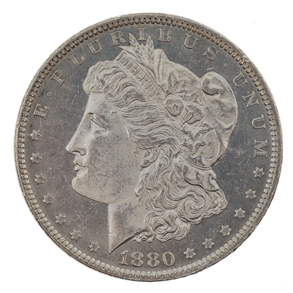 1880-P US SILVER MORGAN DOLLAR UNC COIN