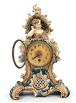 OVINGTON BROTHERS PORCELAIN MANTLE CLOCK 