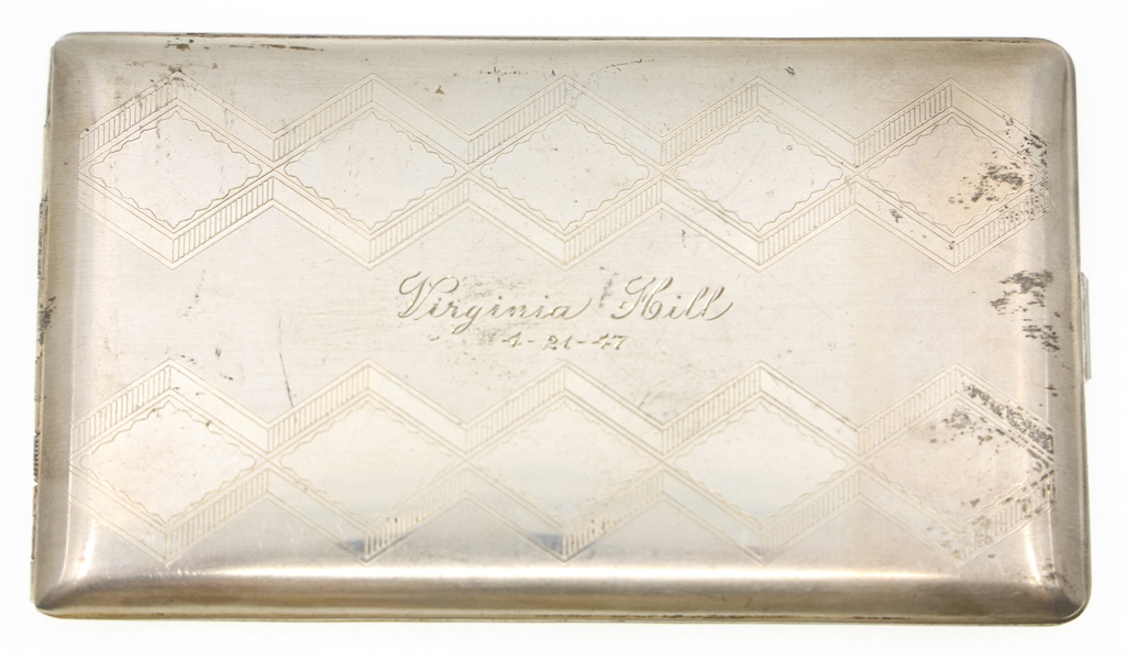 STERLING SILVER ELGIN CIGARETTE CASE 