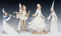 LLADRO PORCELAIN FIGURINES 4595, 4828, 4882 & 6238 