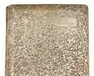 .950 SILVER ACANTHUS PATTERN CIGARETTE CASE