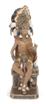 LLADRO PORCELAIN GRES AZTEC INDIAN 2139 FIGURINE 