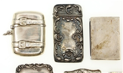 STERLING SILVER MATCH SAFES / POCKET VESTAS 