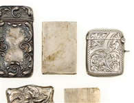 STERLING SILVER MATCH SAFES / POCKET VESTAS 