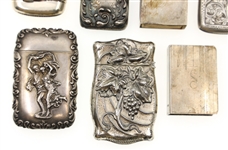 STERLING SILVER MATCH SAFES / POCKET VESTAS 