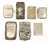 STERLING SILVER MATCH SAFES / POCKET VESTAS 