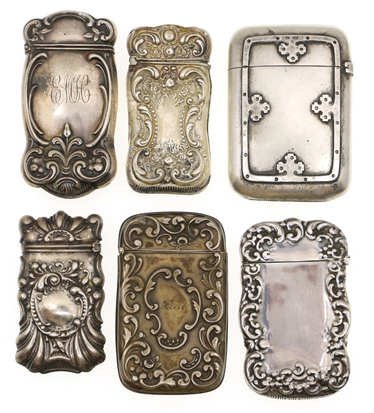 STERLING SILVER MATCH SAFES / POCKET VESTAS 