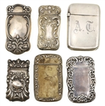 STERLING SILVER MATCH SAFES / POCKET VESTAS 