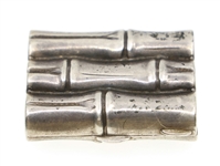 TIFFANY & CO. STERLING SILVER BAMBOO DESIGN PILL BOX