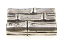 TIFFANY & CO. STERLING SILVER BAMBOO DESIGN PILL BOX