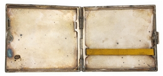 ART DECO DESIGN .835 SILVER CIGARETTE CASE