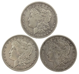 1889 - 1891 US SILVER MORGAN DOLLAR COINS 