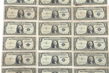 US $1 SILVER CERTIFICATES & $10 FEDERAL RESERVE NOTES