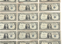 US $1 SILVER CERTIFICATES & $10 FEDERAL RESERVE NOTES
