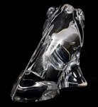 BACCARAT CRYSTAL WILD BOAR FIGURINE