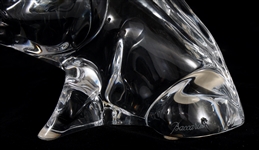 BACCARAT CRYSTAL WILD BOAR FIGURINE