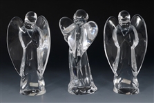 BACCARAT CRYSTAL ANGEL FIGURINES 