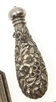 STERLING SILVER VINAIGRETTE, PERFUME FLASK, & PURSE