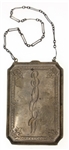 STERLING SILVER VINAIGRETTE, PERFUME FLASK, & PURSE