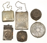 SILVERPLATED COMPACTS, PURSES, & POCKET ITEMS 