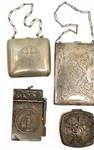 SILVERPLATED COMPACTS, PURSES, & POCKET ITEMS 
