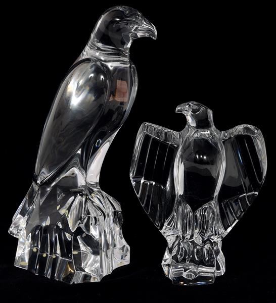 BACCARAT CRYSTAL BIRD FIGURINES 