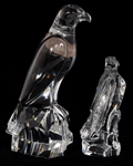 BACCARAT CRYSTAL BIRD FIGURINES 
