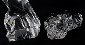 BACCARAT CRYSTAL BIRD FIGURINES 