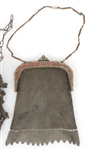 ENAMEL-ACCENTED MESH EVENING BAGS