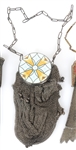 ENAMEL-ACCENTED MESH EVENING BAGS