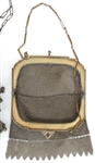 ENAMEL-ACCENTED MESH EVENING BAGS
