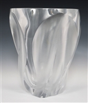 LALIQUE CRYSTAL INGRID FROSTED VASE 