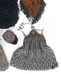 BEADED EVENING BAGS W/ DECORATIVE HANDLES/LIDS
