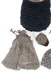 BEADED EVENING BAGS W/ DECORATIVE HANDLES/LIDS