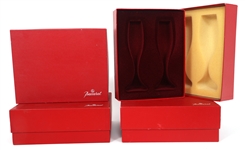 BACCARAT CRYSTAL MASSENA CHAMPAGNE FLUTES 