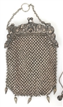 SILVER-TONE MESH EVENING BAGS 