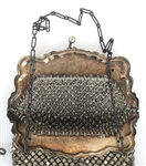 SILVER-TONE MESH EVENING BAGS 