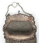SILVER-TONE MESH EVENING BAGS 